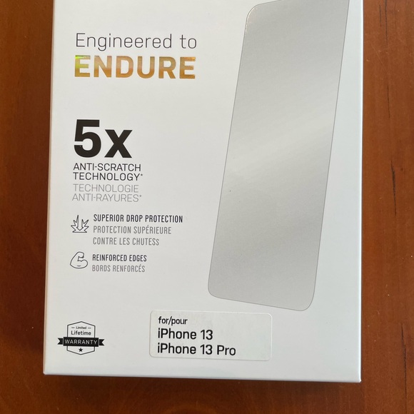 New Otterbox Amplify Glass Screen Protector for iPhone 13 and iPhone 13 Pro - Picture 3 of 8